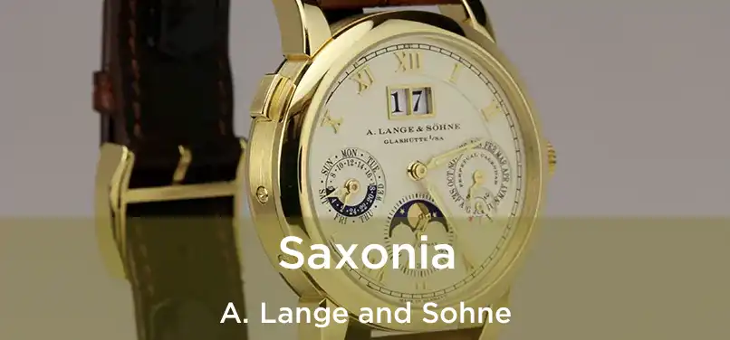  Saxonia A. Lange and Sohne
